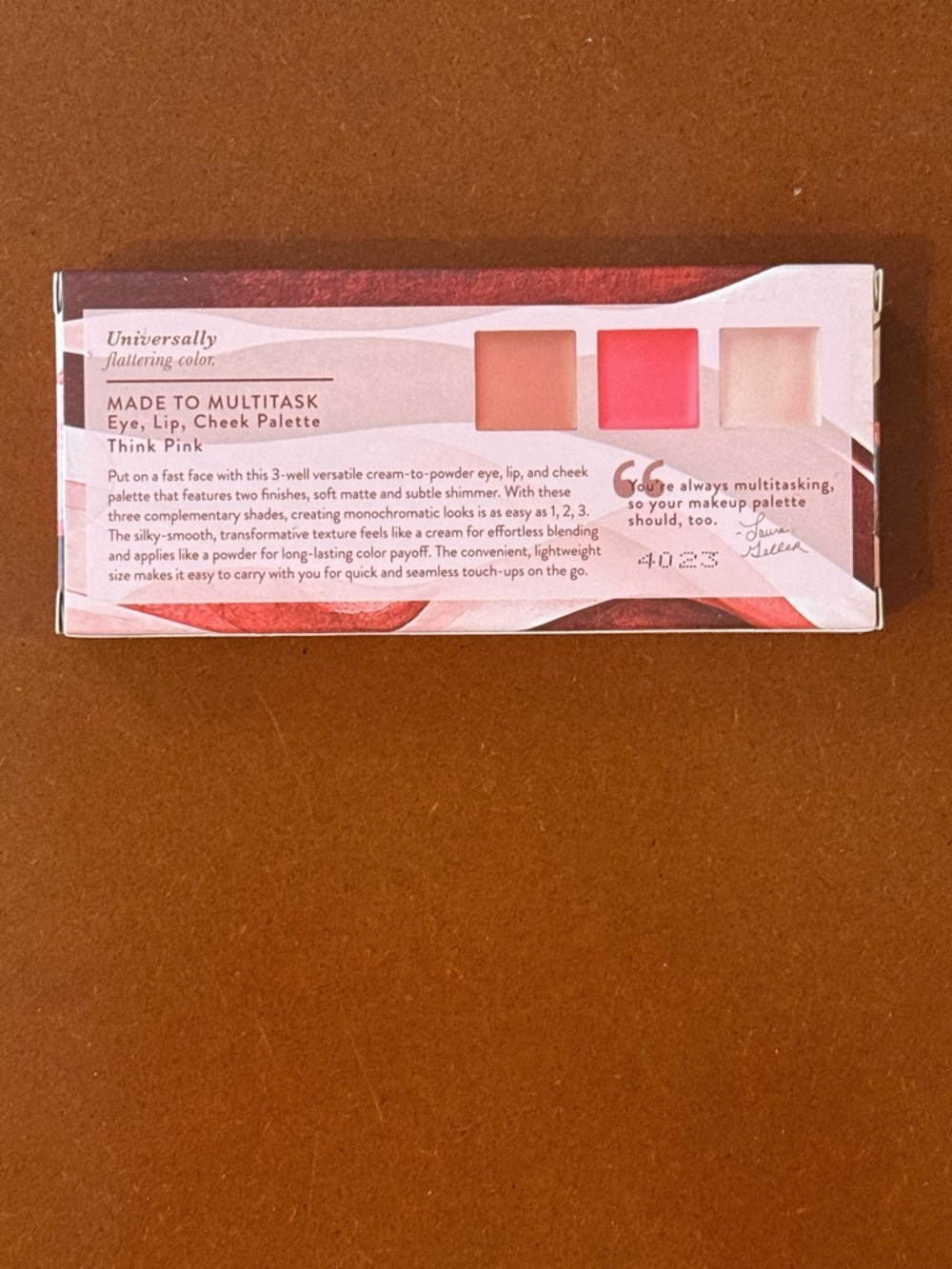 NIB Laura Geller Multitasking Eye Lip Cheek Palette 0.08oz 2.3g each- Think Pink - Picture 4 of 5
